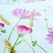 A3 Original floral painting - Wild pink red green flowers - Irish clover painting - st patricks day