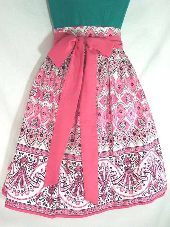 Valentine Pink and Black Apron