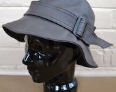 Vintage Leather Hat - Danier Leather - Designer Fashion Hat