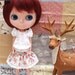 Girlish White lotus sleeve lace top for Blythe doll - Blythe outfit