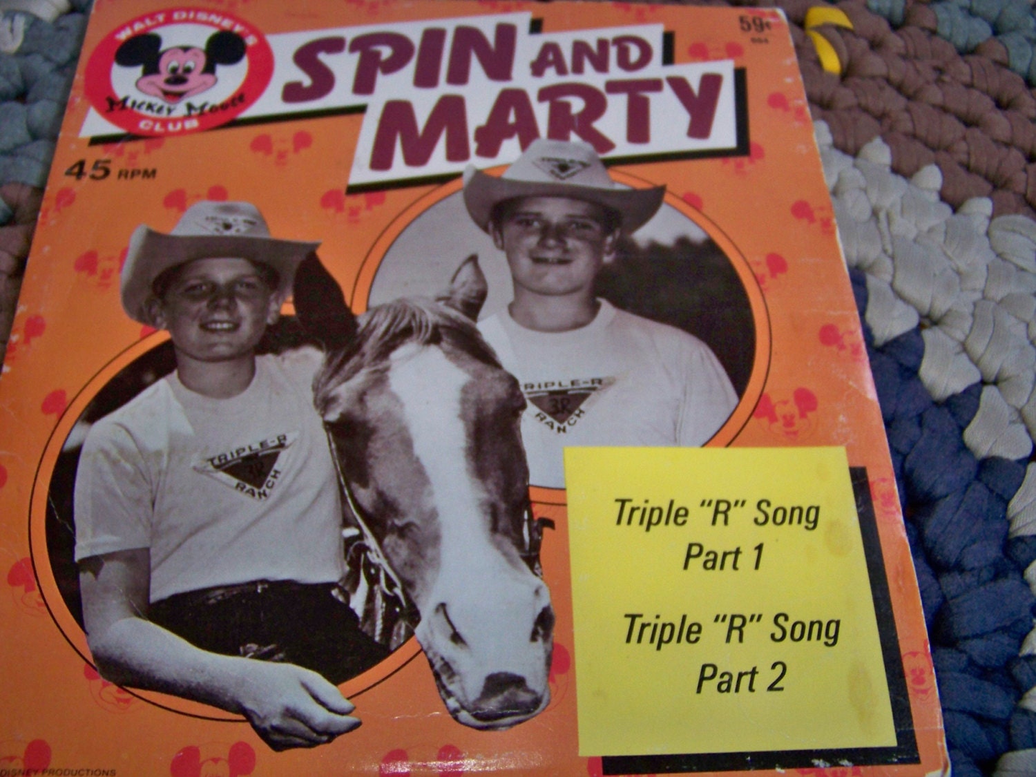 Vintage Spin and Marty/Micky Mouse Club Record