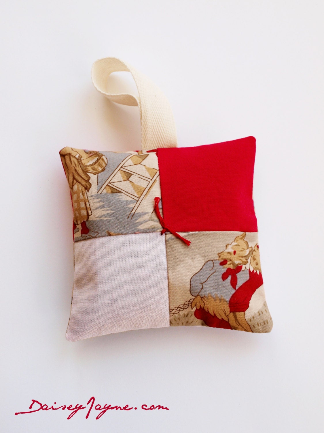 Lavender sachet, French Fox fabric