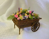 Peddlers Flower cart kit dollhouse miniature limited edition