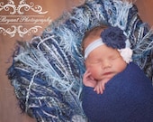 Crochet fringe newborn photography prop blanket