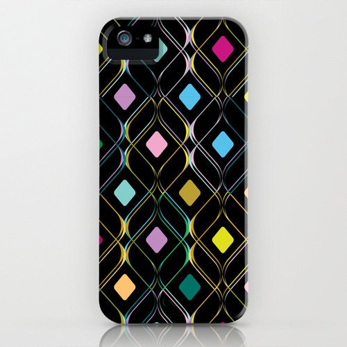 Double Helix Print iPhone Case - (3GS, 3G, 4S, 4, 5)