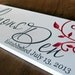 Personalized Family and Anniversary Name Sign Custom Made Personalized