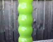 Vintage Retro Lime Green Vase 