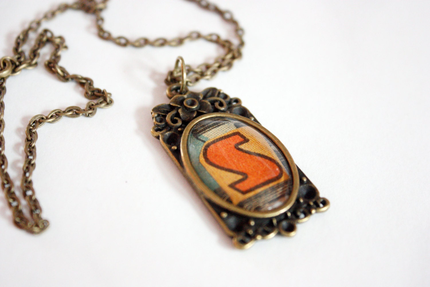 Recycled vintage comic book CUSTOM necklace