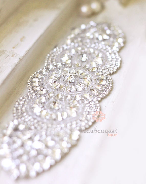 Crystal Bridal Sash Bridal Beaded Rhinestone Sash Wedding Sash
