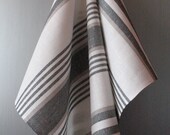 Linen Cotton Dish Towels striped - Tea Towels set of 2