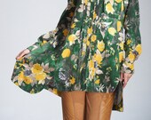 Spring Long Sleeve Shirt Loose asymmetric Long Shirt