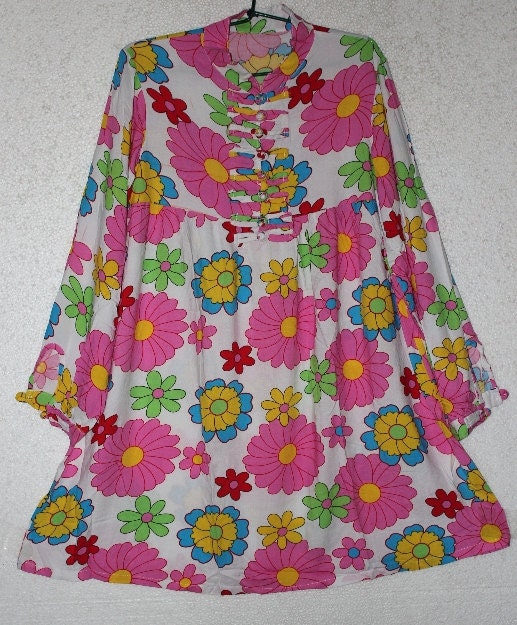 Cotton high waist dolls dress with Handmade Buttons