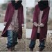 Chinese Single breasted babydoll Long Coat