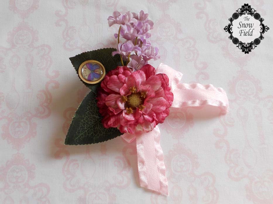 Mori girl flower hair clip / broach 7