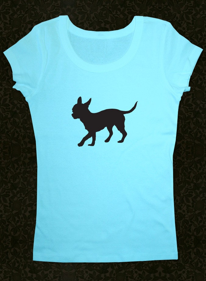 Chihuahua - Women's Short Sleeve Scoop Neck Cotton T-Shirt Contoured Fit
