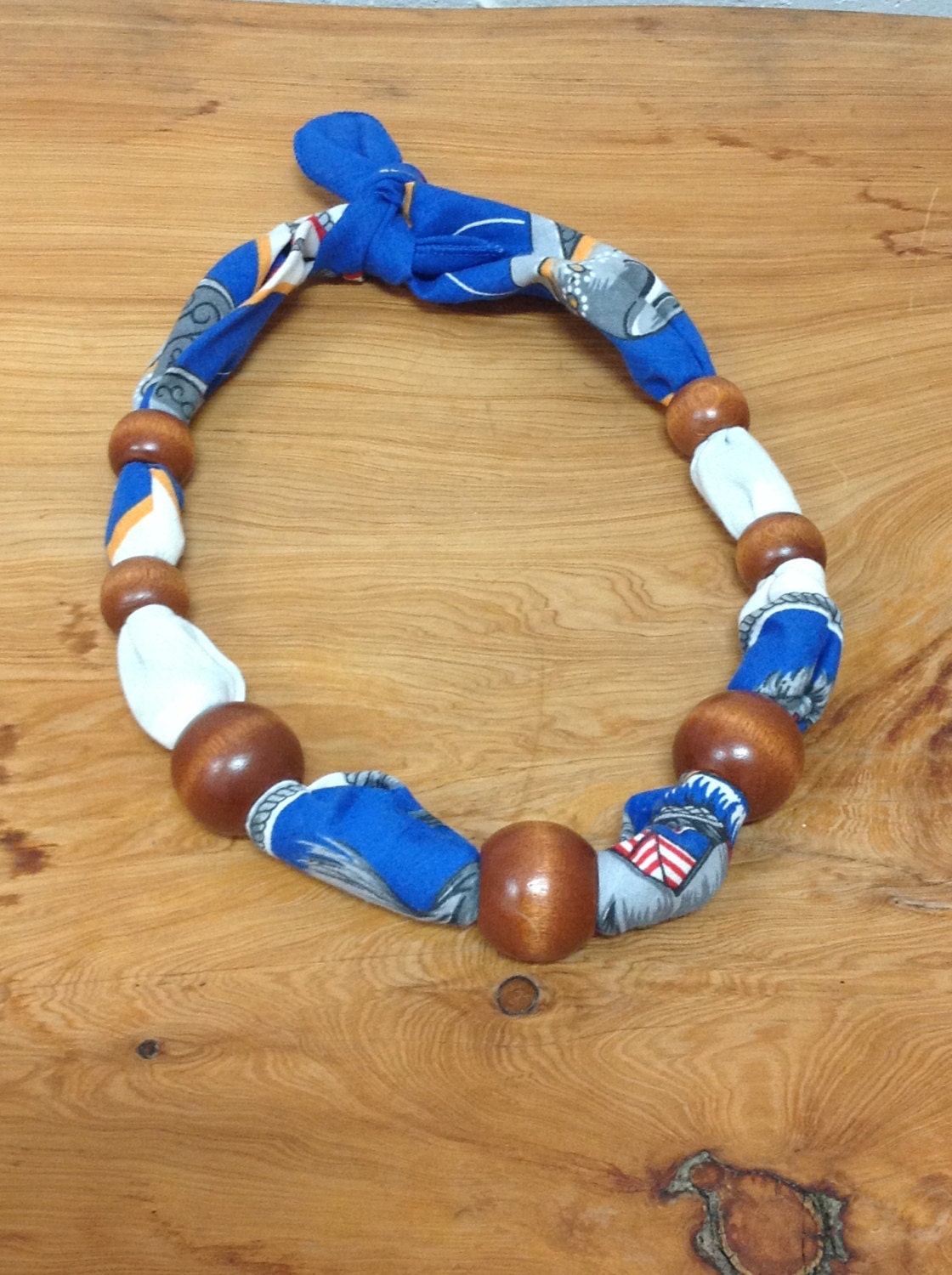 Vintage bandana necklace