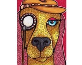 ACEO Original Dog, Detective Lizzie