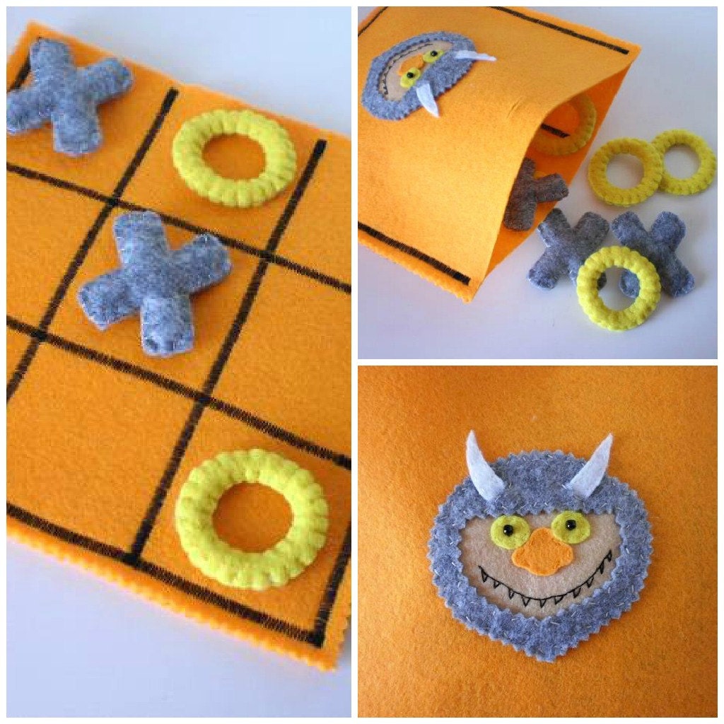 Where The Wild Things Are Tic Tac Toe Game Set  - Kids Birthday Present
