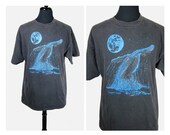 1980s Whale in the Night Shirt - Medium