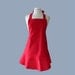 red apron -- women's full apron