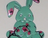 Bunny - Arizona Pink Flower Green Tea Can Magnet