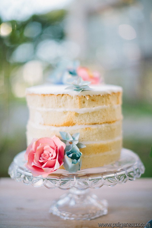 Paper Flower Cake Topper