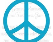 Peace Sign Vinyl Decal Sticker - ANY Color