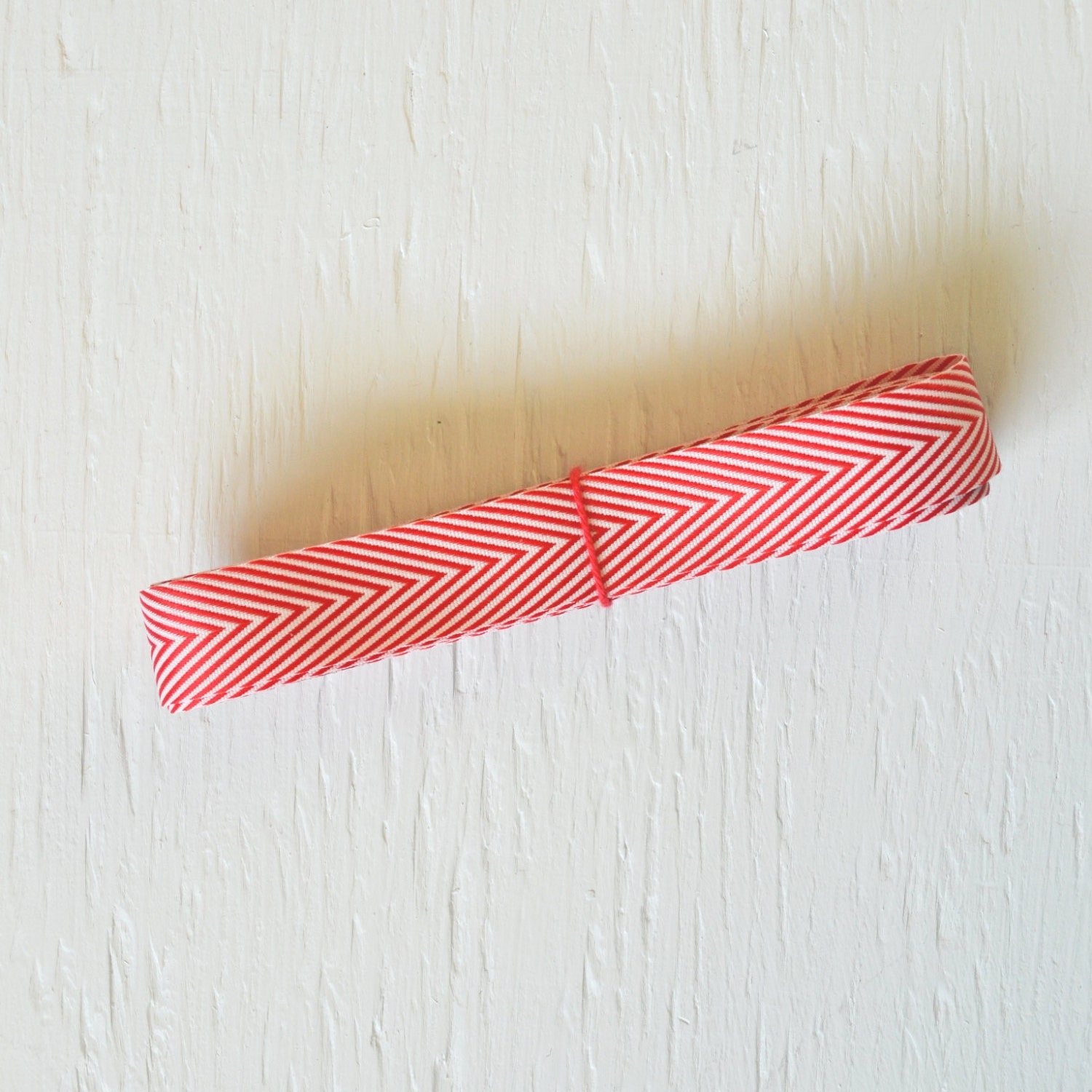 5 yards RED chevron twill ribbon, 3/4 inch