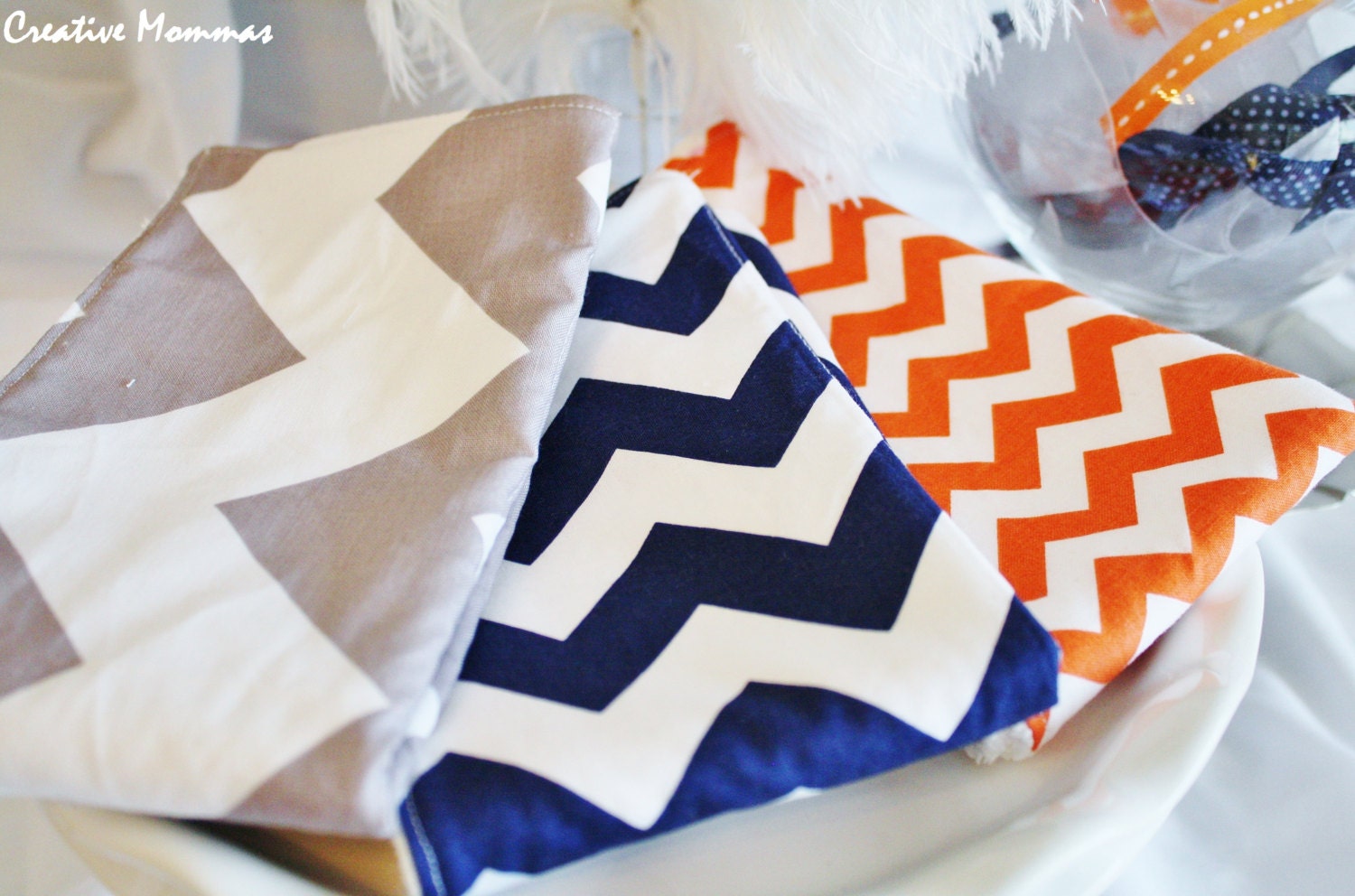 Designer Baby burp cloths - Chevron