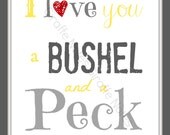 diy printable print your own print girl room.................I love you a bushel and a peck.....DIY jpeg printable