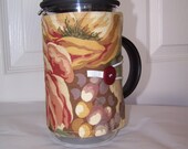 Gorgeous Grapes 8 Cup Bodum Coffee Maker Sleeve, Hot Pot Cozy, French Press Cover, Tea Pot Cozie