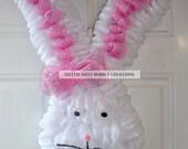 Easter Bunny Mesh Wreath