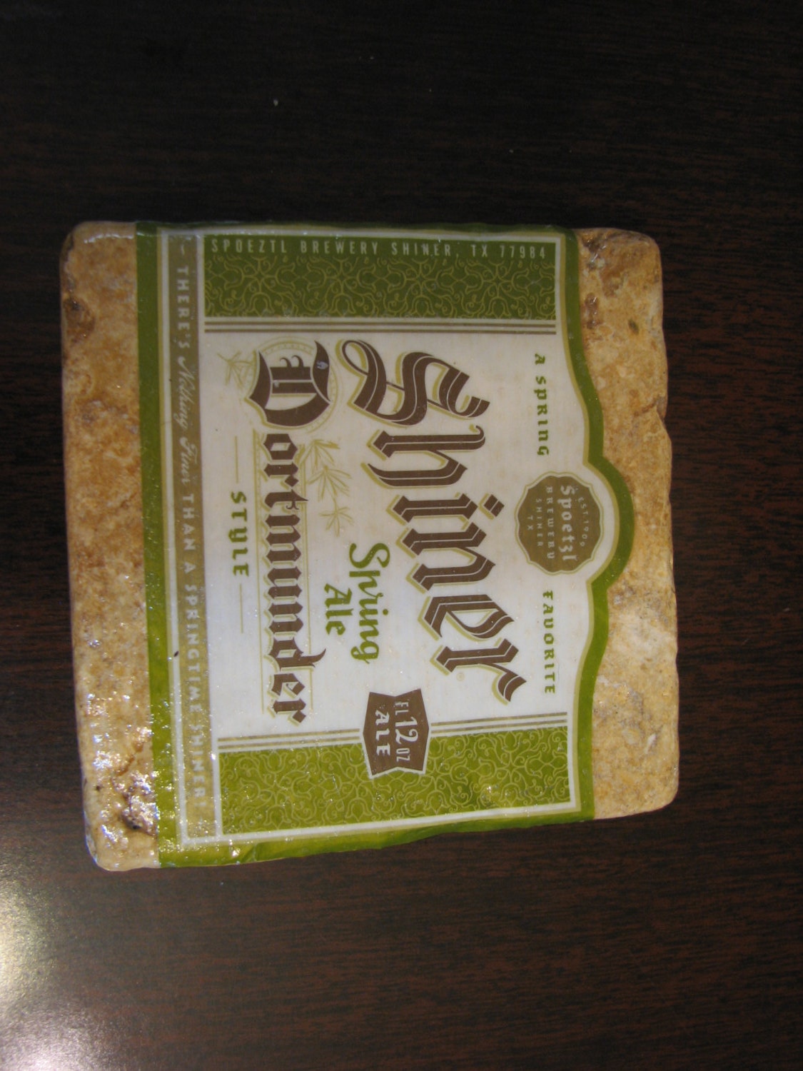 Shiner Dortmunder Natural Stone Coaster