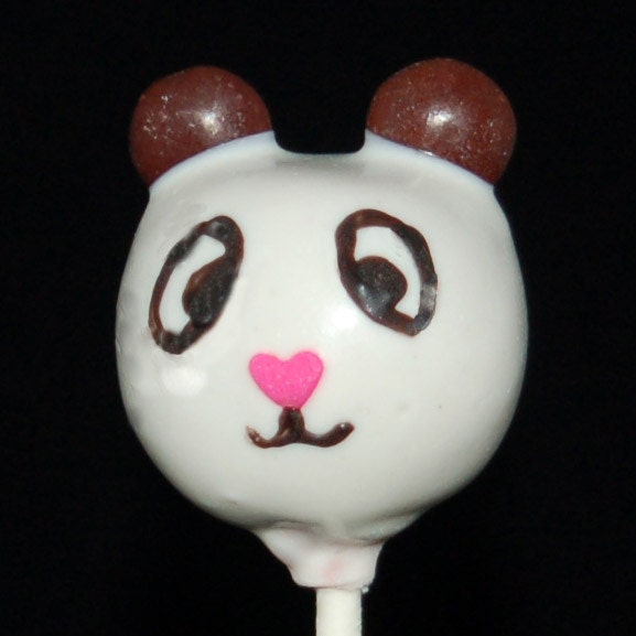 PANDA BEAR CAKE Pops, Children Parties Cake Pops, Baby Shower Cake Pops, Party Favors Cake Pops