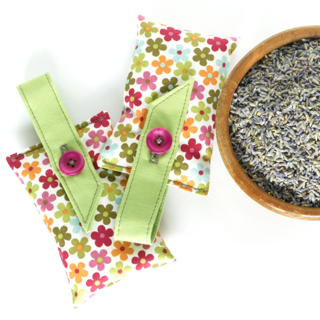 Lavender Sachet Hanging Pouch Ditsy Flowers Teacher Gift