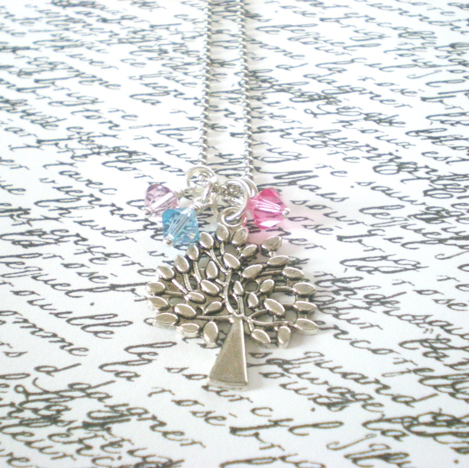 Tree of Life Birthstone Necklace, Personalized Necklace, Family Tree, Mommy Jewelry, Nana Necklace, Mothers Day