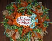 Deco Mesh BEACH WREATH