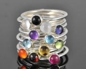 Birthstone ring, stacking ring, personalized ring, bridesmaid ring, bridesmaid gift, best friends ring, gemstone ring, bridal jewelry