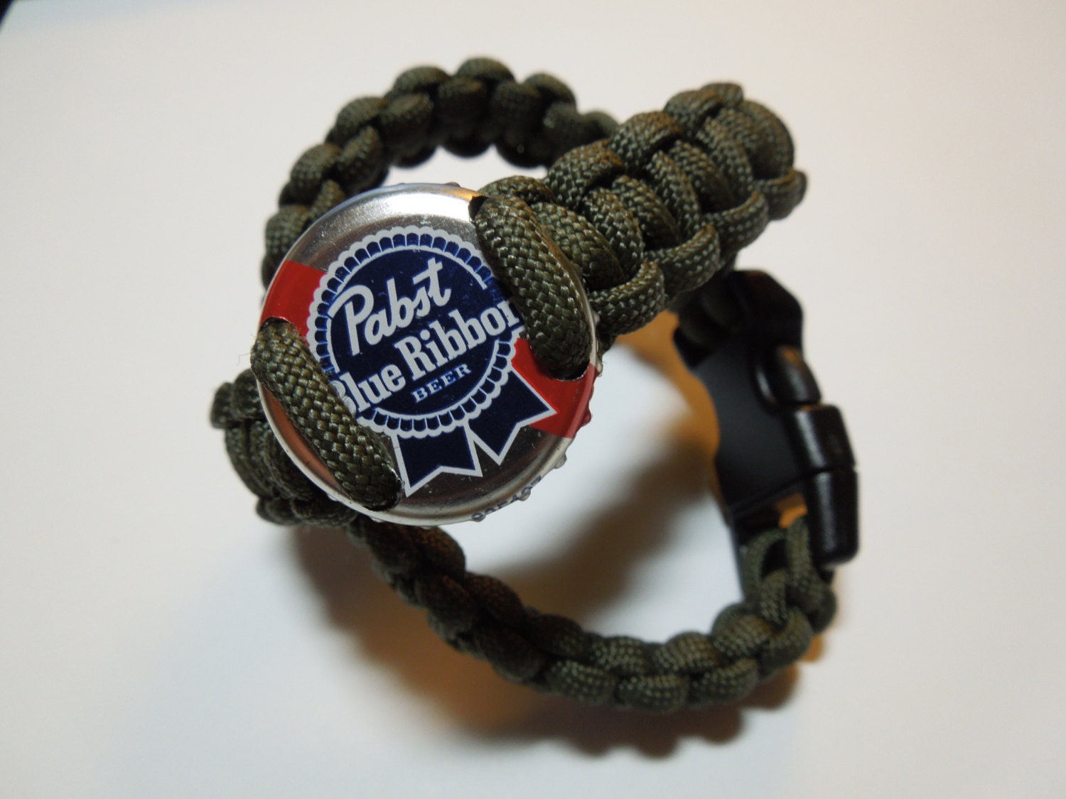 Custom Paracord Bracelet - Bottle Cap, Shotgun Shell, or plain