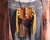 harvest.  a bohemian native inspired deerskin necklace.