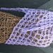 Crochet Lilac Purple Triangle Neck Scarf Shawl Wrap by JennisCrochet