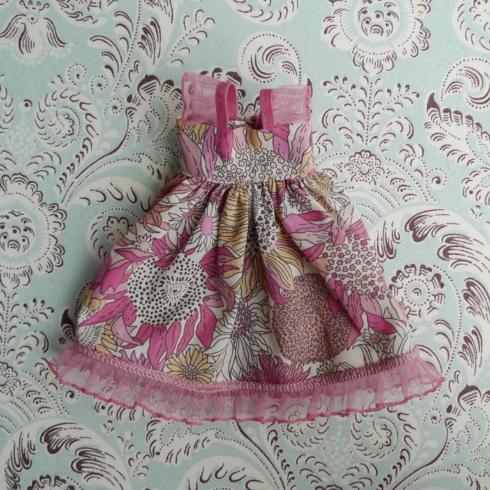 Liberty Pink Flowery Dress for Blythe