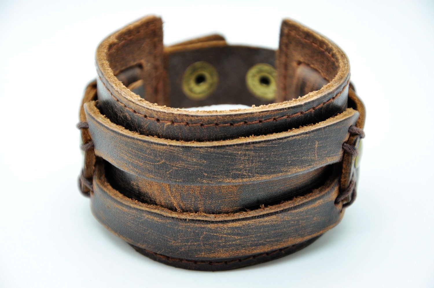 Friendship Punk Adjustable Brown Leather Woven Bracelets mens bracelet Gifts for Men Unisex Bracelet 2055S