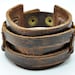 Friendship Punk Adjustable Brown Leather Woven Bracelets mens bracelet Gifts for Men Unisex Bracelet 2055S