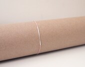 Super Slim Sterling Silver Tube (1mmx25mm) Silk Cord Bracelet