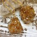 GOLD DUST WOMAN / Raw Citrine Druzy Quartz Crystal Cluster, November Birthstone, Chunky Gemstone Necklace Gold Plated Dipped