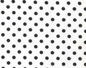 Michael Miller fabric for quilt or craft Dumb Dot in Ebony half yard