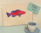 Limited Edition Screenprint : Red Fish