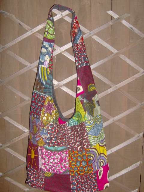 African Wax Print/Ankara Boho Shoulder Bag - Patch Work