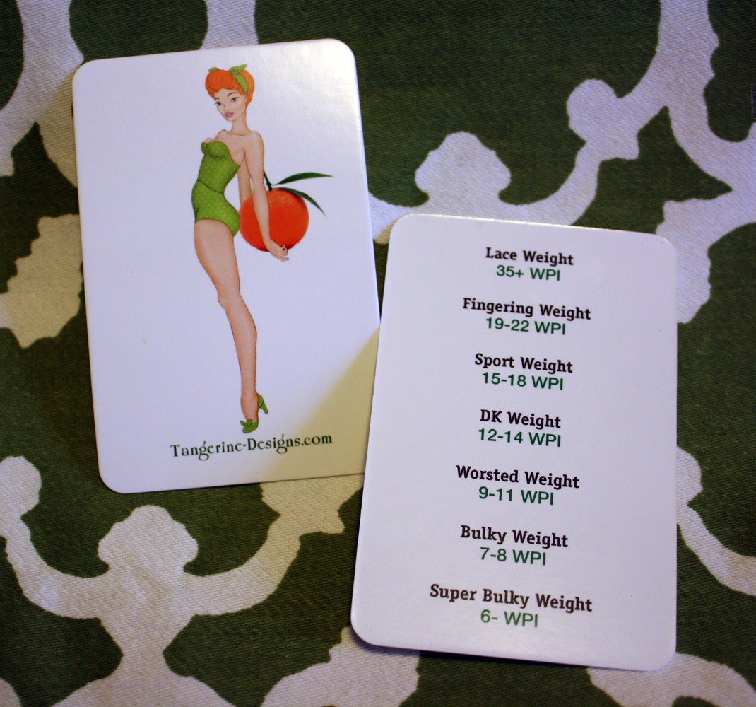 WPI Gauge Card, Pinup Gloss Business Card, Spinners Friend